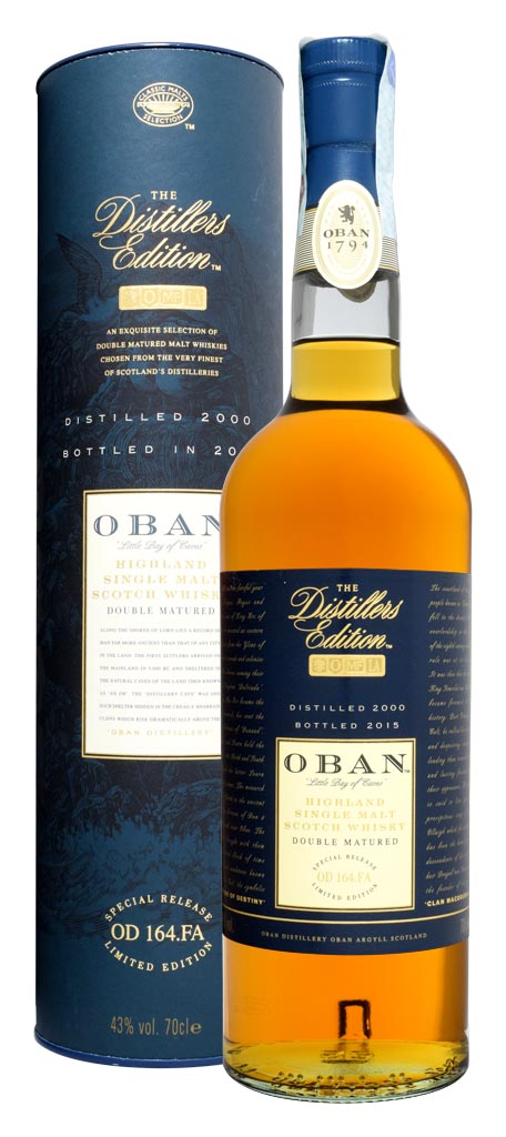 SCOTCH WHISKY OBAN THE DISTILLERS EDITION;