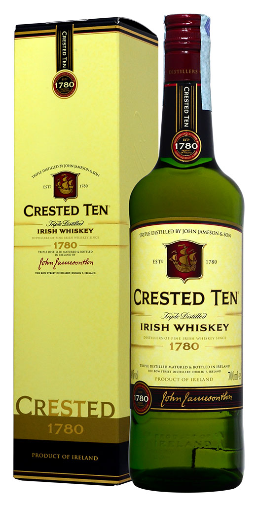 IRISH WHISKEY JAMESON CRESTED TEN