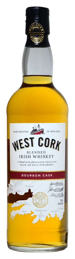 IRISH WHISKEY WEST CORK BOURBON CASK