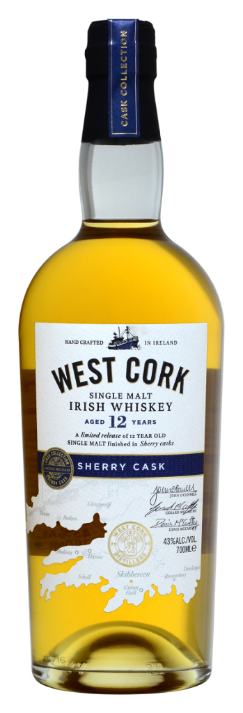 IRISH WHISKEY WEST CORK SHERRY CASK 12 Y.O.