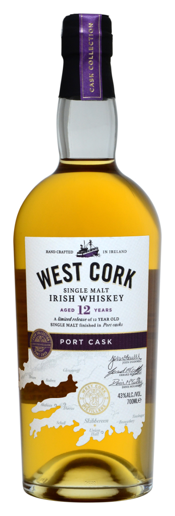 IRISH WHISKEY WEST CORK PORT CASK 12 Y.O.