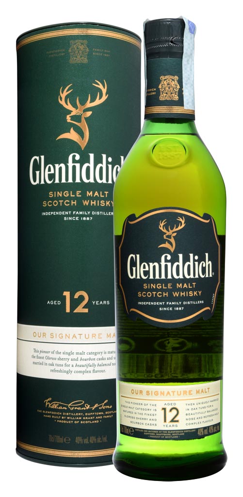 SCOTCH WHISKY GLENFIDDICH 12 Y.O.