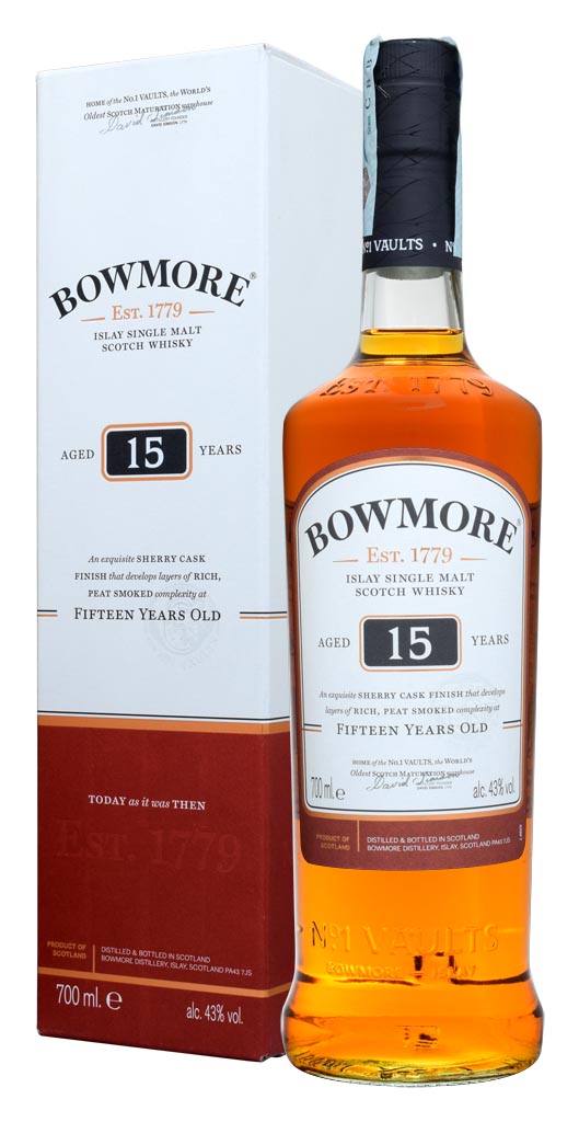 SCOTCH WHISKY BOWMORE 15 Y.O.