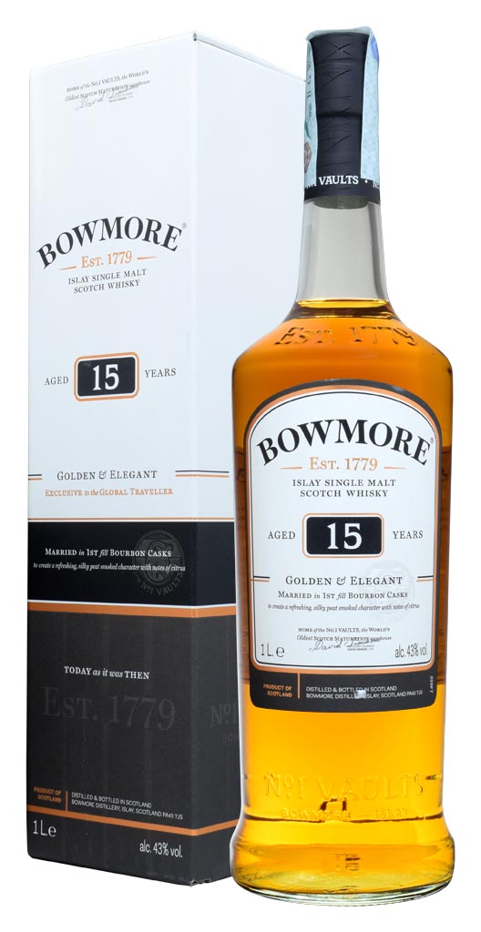 SCOTCH WHISKY BOWMORE 15 Y.O.  1Lt