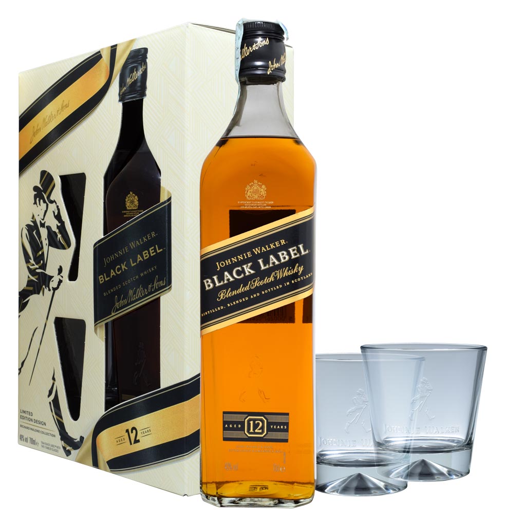 GIFT SCOTCH WHISKY JOHNNIE WALKER BLACK