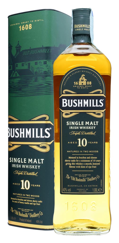 IRISH WHISKEY BUSHMILLS 10 Y.O  1Lt