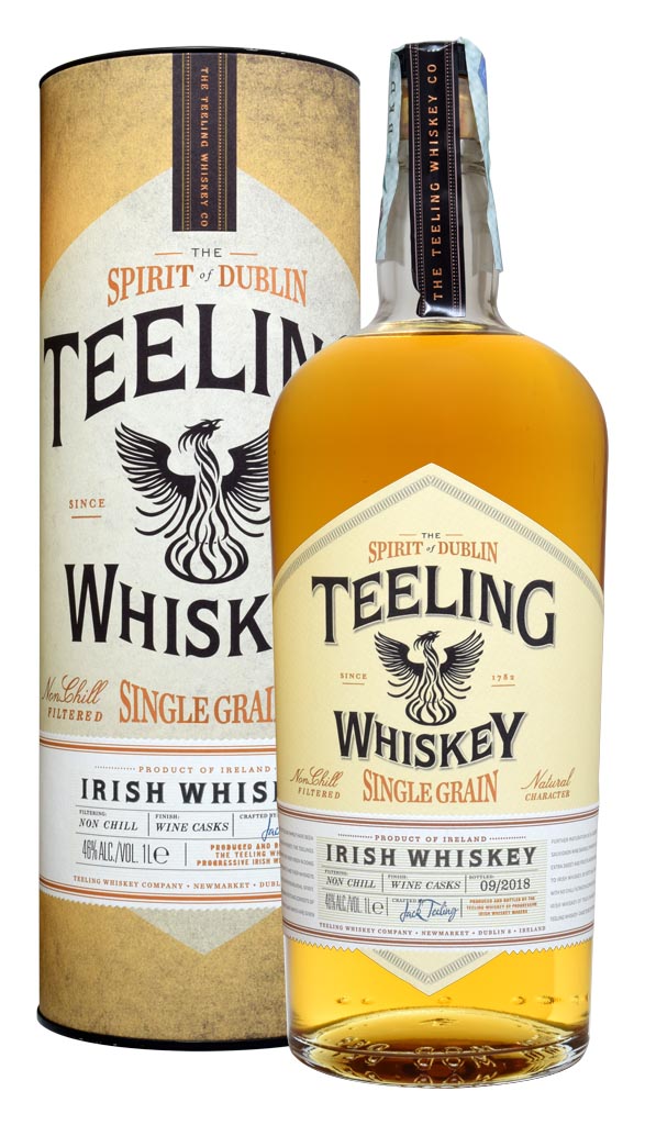 IRISH WHISKEY TEELING SINGLE GRAIN 1LT