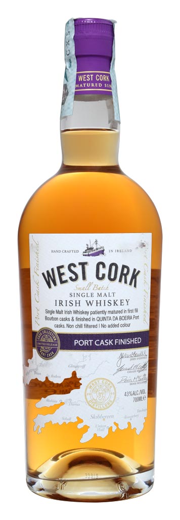 IRISH WHISKEY WEST CORK PORT CASK