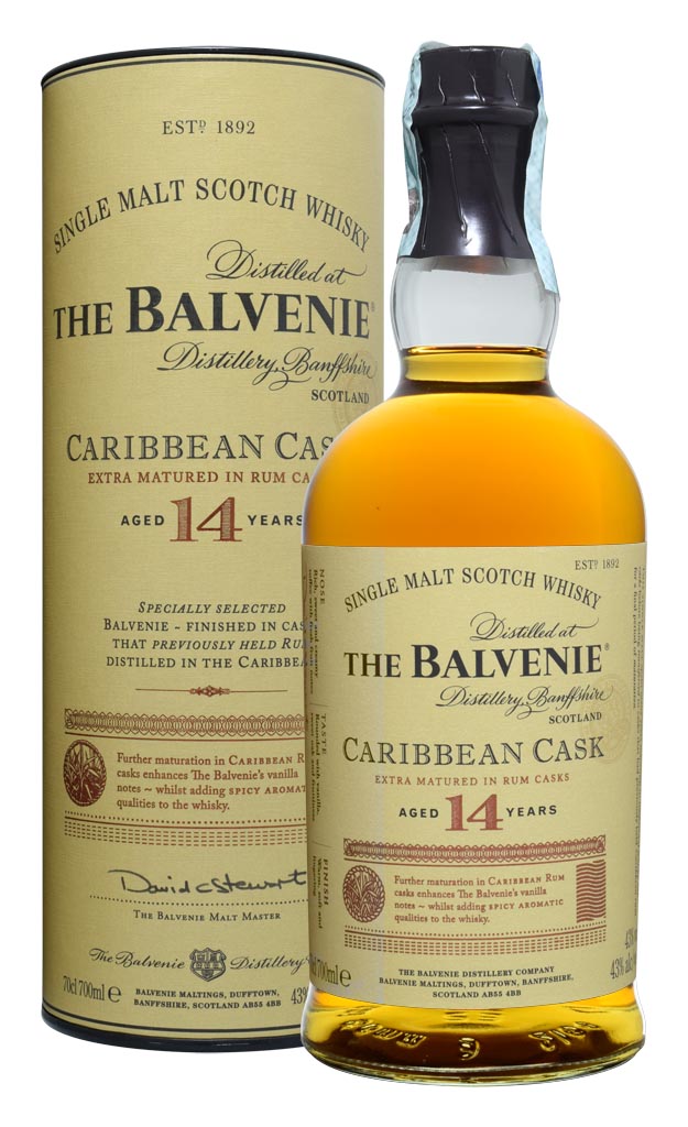 SCOTCH WHISKY THE BALVENIE 14 Y.O. CARRIBEAN CASK