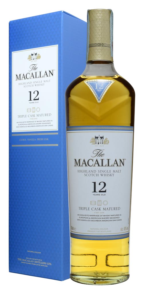 SCOTCH WHISKY THE MACALLAN 12 Y.O. Triple Cask