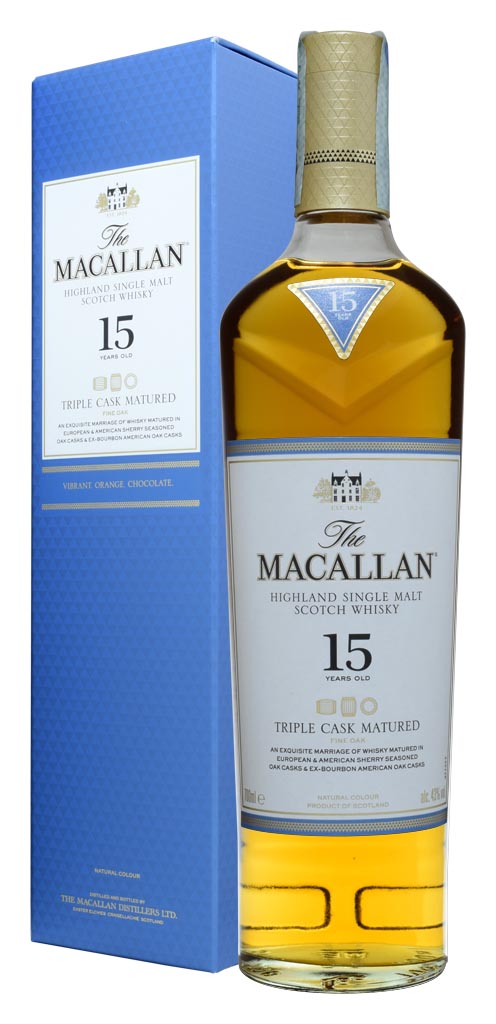 SCOTCH WHISKY THE MACALLAN 15 Y.O. Triple Cask