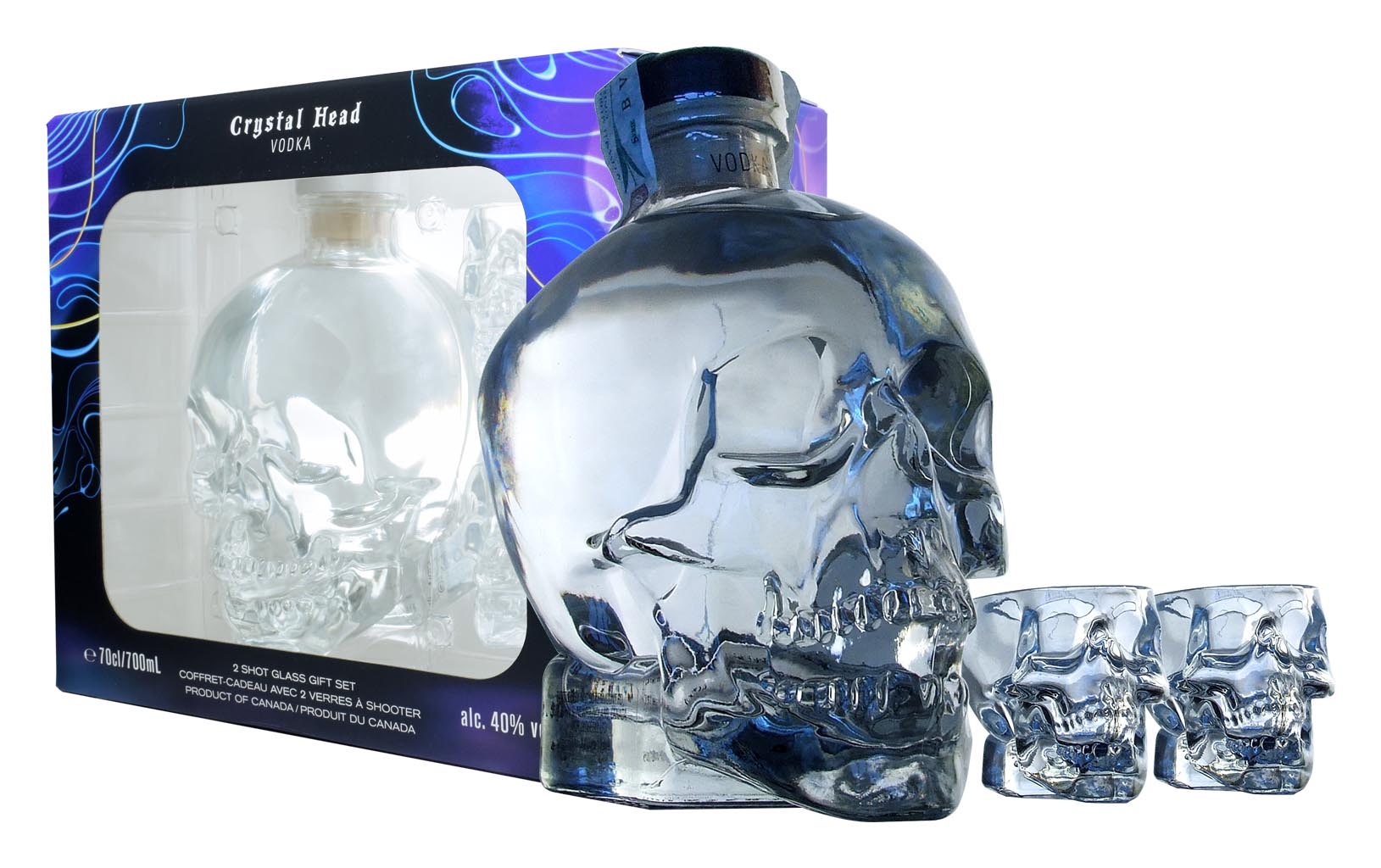 GIFT VODKA CRYSTAL HEAD 2 SHOT