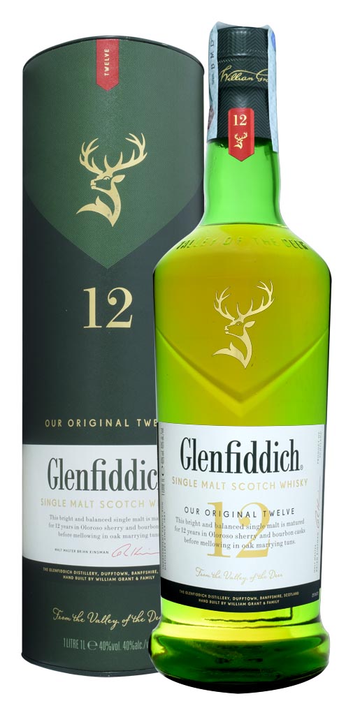 SCOTCH WHISKY GLENFIDDICH 12 Y.O. 1Lt