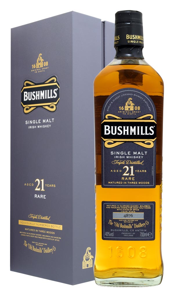 IRISH WHISKEY BUSHMILLS 21 Y.O.