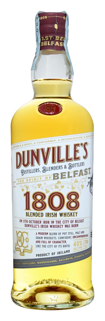 IRISH WHISKEY DUNVILLE'S 1808