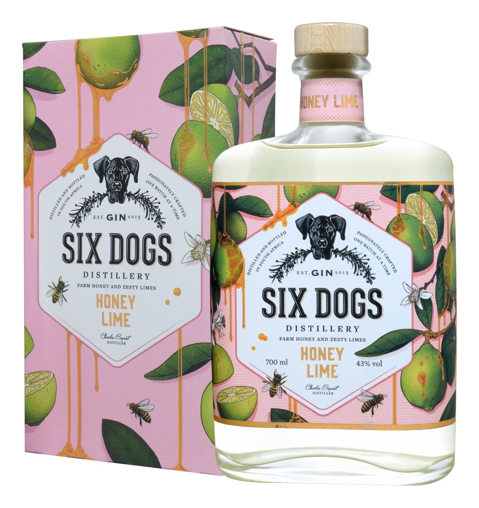 GIN SIX DOGS HONEY LIME