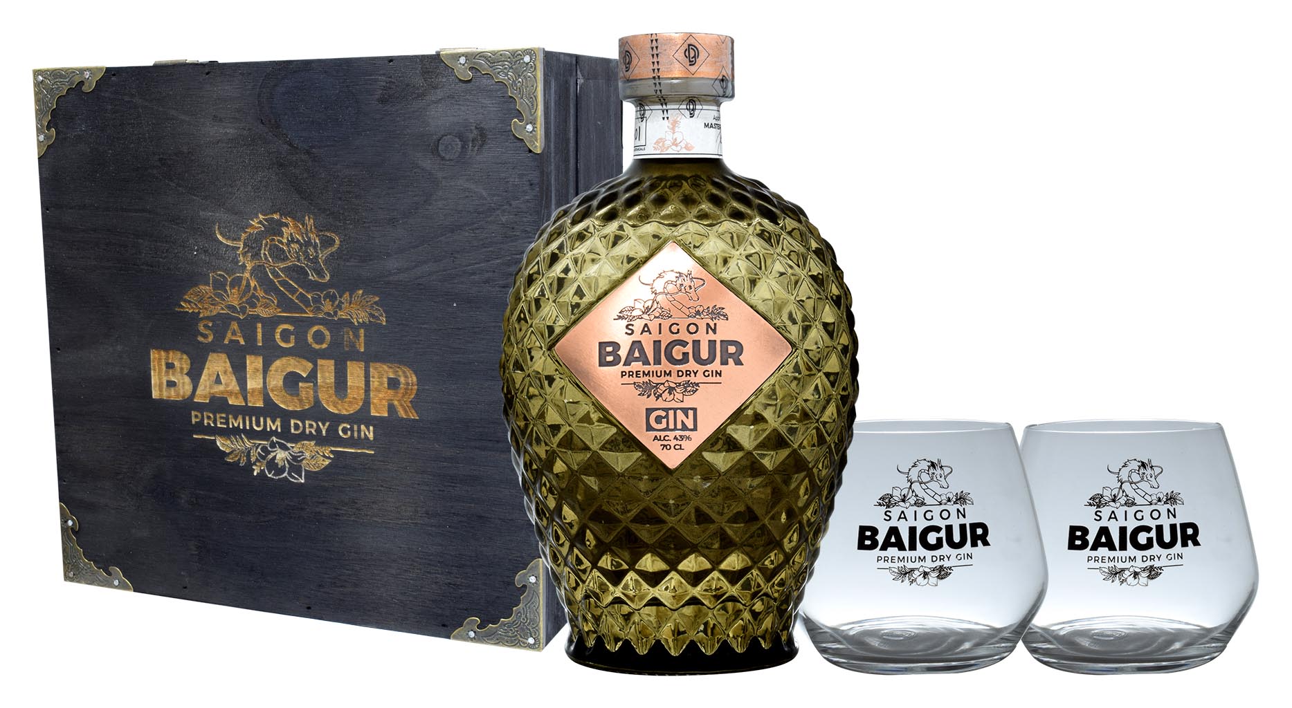 GIFT GIN SAIGUR BAIGUR LEGNO