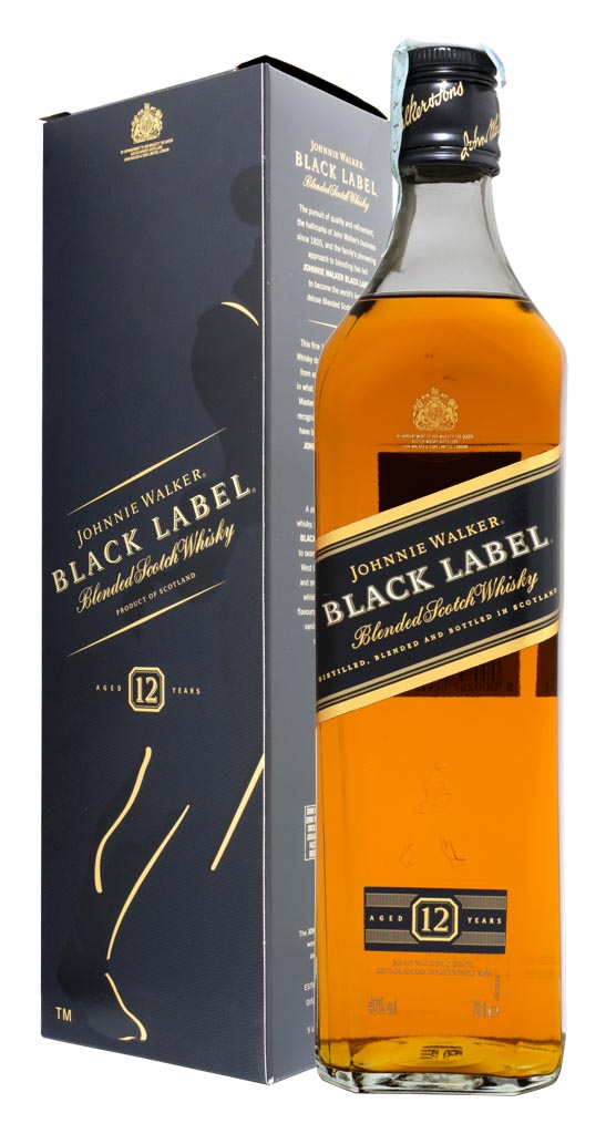 SCOTCH WHISKY JOHNNIE WALKER 12 Y.O. BLACK LABEL